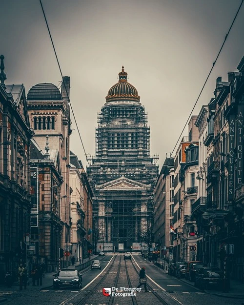 Law Courts of Brussels - Desde Rue de la Régence, Belgium