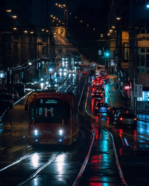 Moravské náměstí - Från Tram stop, Czechia