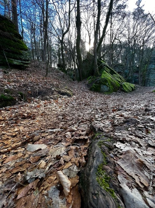 Felsformation - Desde Wanderweg, Luxembourg