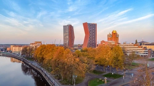 K and D skyscrapers - Depuis Drone, Lithuania