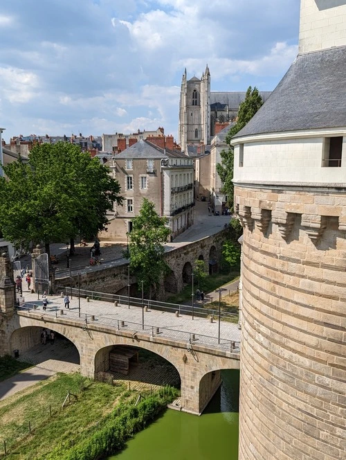 Château des ducs de Bretagne - From West Entrance, France