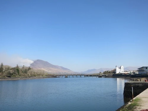Cahersiveen river - The Old Barracks - From Marina along river, Ireland
