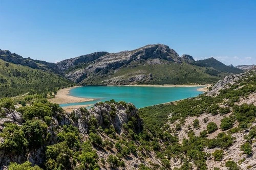 Cúber - Aus Mirador del pantà de Cúber, Spain