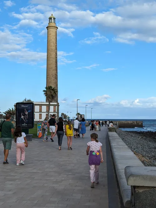 Faro de Maspalomas - Desde Paseo de Meloneras, Spain