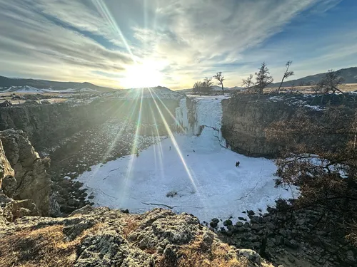 Orkhon Waterfall - Red Waterfall - Mongolia