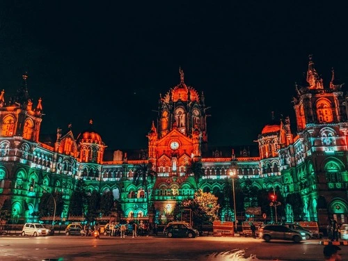 Chhatrapati Shivaji Maharaj Terminus - VT Station - から Entrance, India